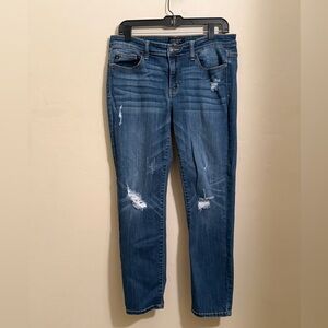 Judy Blue Relaxed Fit Jeans Size 13/31 Distressed Stretch Denim Mid Rise